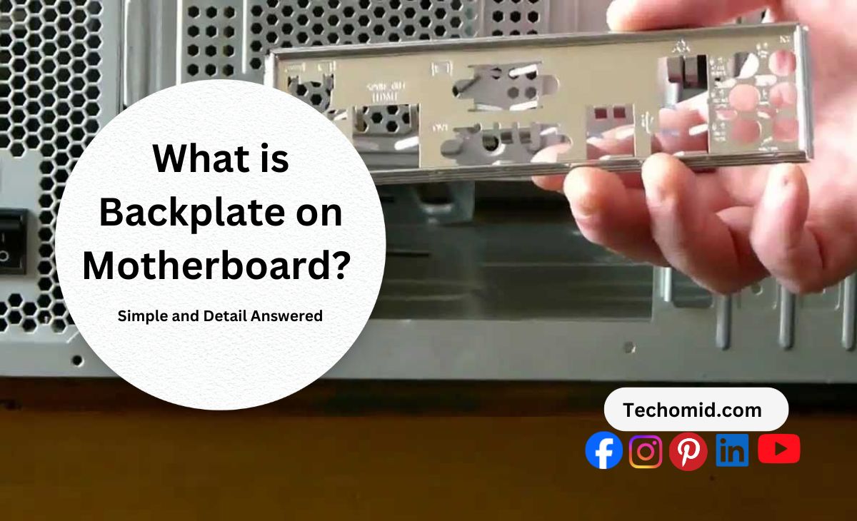 backplate on motherboard